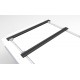 Alu-Cab Load bars (two), 1 250 mm width Black low profile Alu Cab